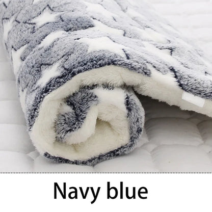 Pet Sleeping Mat Dog Bed Cat Bed Soft Hair Thickened Blanket Pad