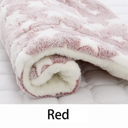 Pet Sleeping Mat Dog Bed Cat Bed Soft Hair Thickened Blanket Pad