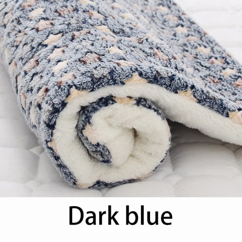 Pet Sleeping Mat Dog Bed Cat Bed Soft Hair Thickened Blanket Pad