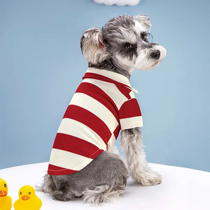 Pet Dog Polo Shirt Summer Dog Clothes Casual Clothing