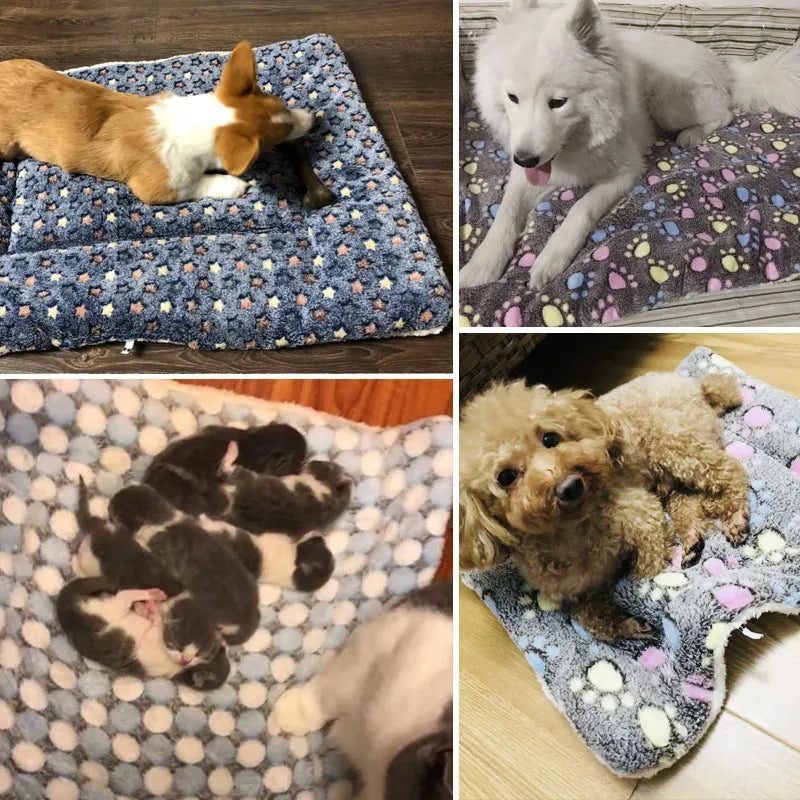 Pet Sleeping Mat Dog Bed Cat Bed Soft Hair Thickened Blanket Pad