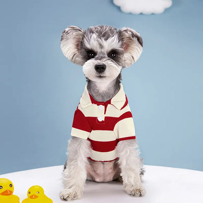 Pet Dog Polo Shirt Summer Dog Clothes Casual Clothing