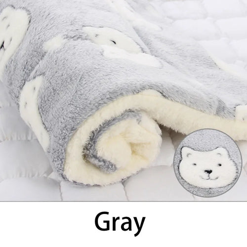 Pet Sleeping Mat Dog Bed Cat Bed Soft Hair Thickened Blanket Pad