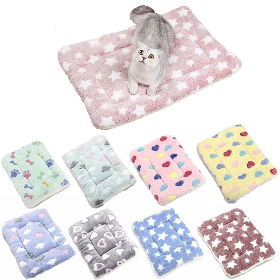 Soft Cat Bed Mats Short Plush Sleeping Bed